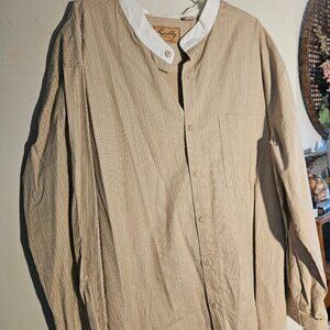 Scully Men's 3X  Priest Collar Dress Shirt